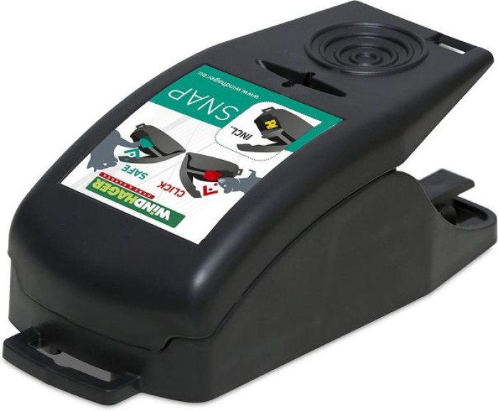 Windhager Rattenfalle SNAP, Schnappfalle inkl. Köder, wiederverwendbar, 05065