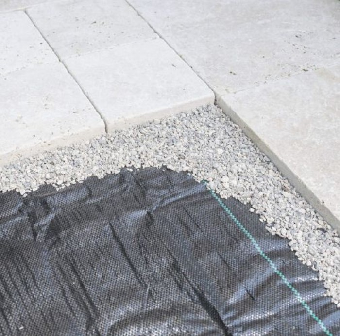 Windhager Unterboden-Gewebe, Anti-Unkrautgewebe, Bändchengewebe, Bodengewebe, wasserdurchlässig, 100 g/ m², 5 x 2 m, schwarz, 06751 6751