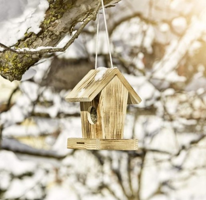 Windhager Vogelfutter-Silo Cottage, 18,5 x 14,5 x 23,5 cm, 06912