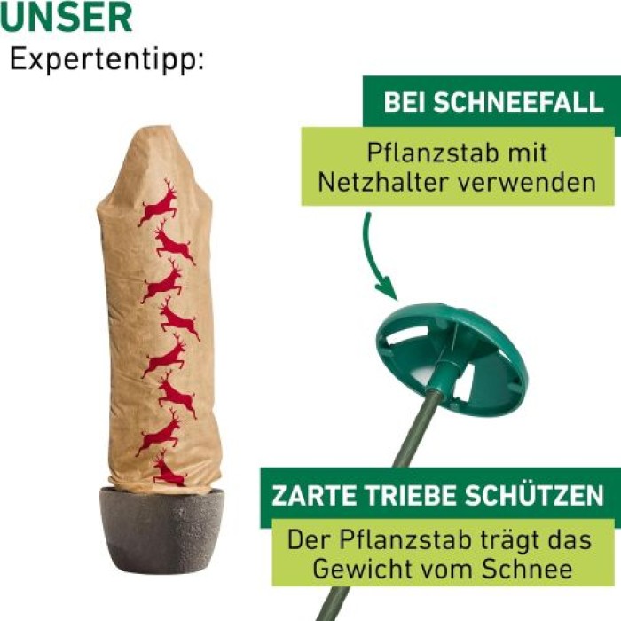 Windhager Winter-Deko-Vlieshaube Protect L, 0,6 x 1,8m, 06839