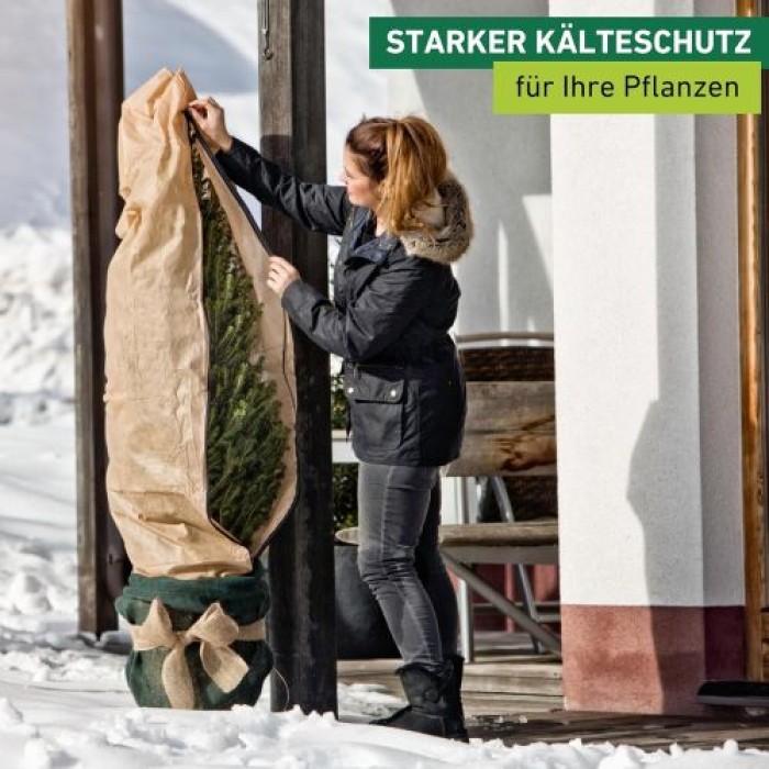Windhager Winter-Vlieshaube Protect L, Kälteschutz, 0,6 x 1,8 m, 06819
