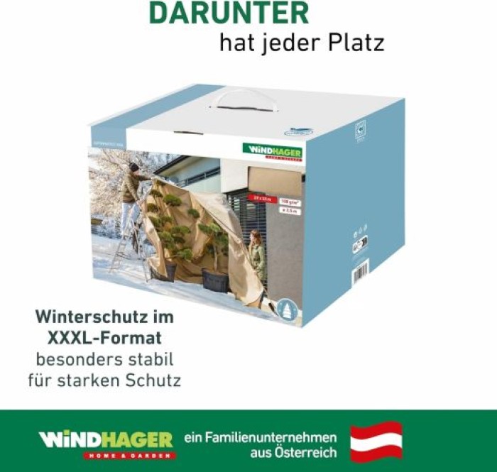 Windhager Winter-Vlieshaube SUPERPROTECT XXXL, 3.9 x 3.5 m, 07438