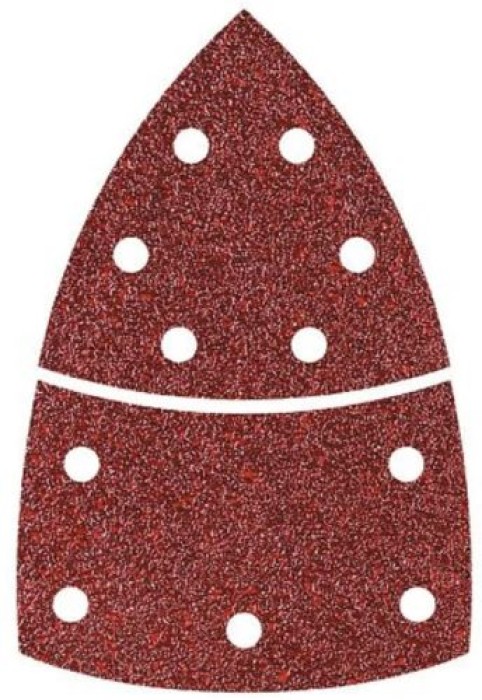 Wolfcraft 10 Haft-Schleifblätter mitBase K80, gelocht 10x K80 1813000