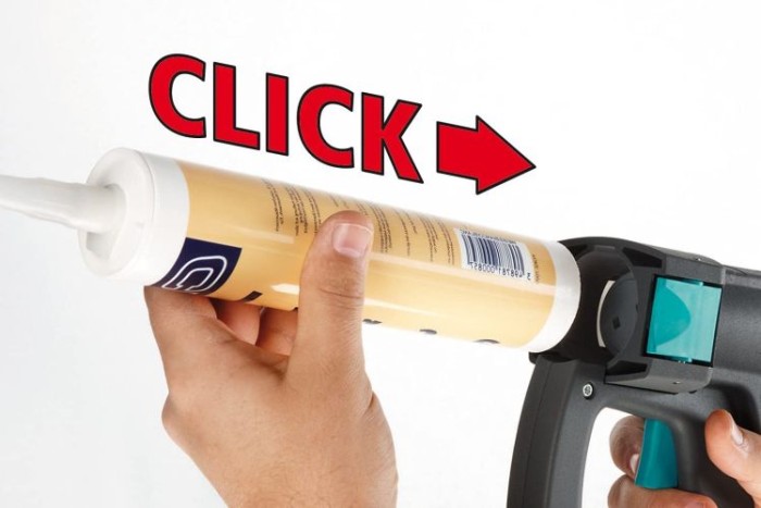 wolfcraft 1 MG 300 CLICK mechanische Kartuschenpresse 4355000 / Kompakte, ergonomische Kartuschenpistole mit automatischem Tropfstopp / Für 310 ml Kartuschen geeignet 4355000