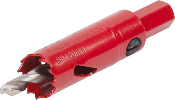 wolfcraft Bi-Metall-Lochsäge, Arbeitsdurchmesser 20 mm,, Schnitttiefe 40 mm, 5462000