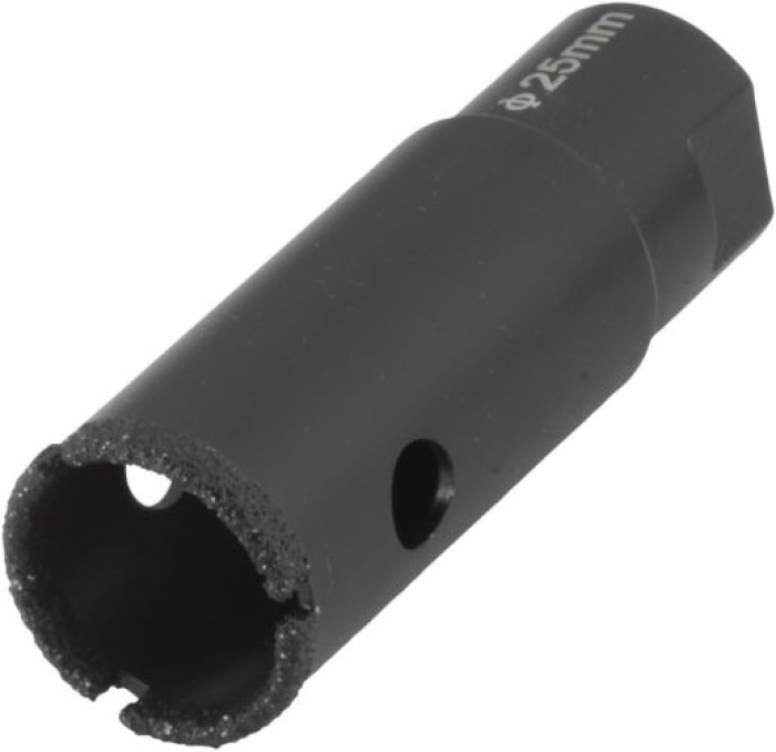 wolfcraft Bohrkrone, diamantbestreut „Ceramic“, für Winkelschleifer, Arbeitsdurchmesser 25mm, 5942000