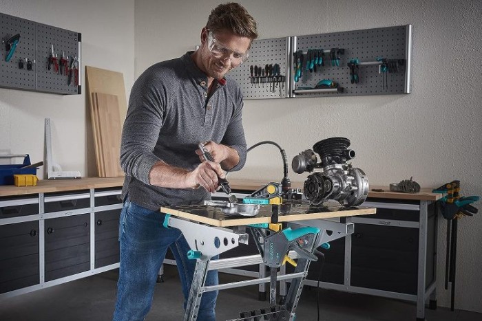 wolfcraft Einhandzwinge PRO 120, 260 x 530 x 45 mm, 3031000