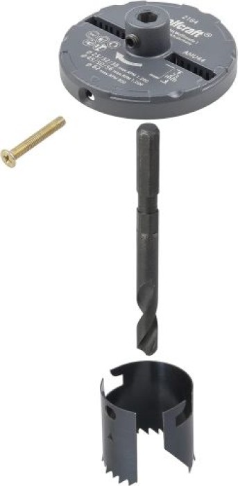 wolfcraft Mehrkranzlochsäge, DM 25–62 mm, Schnitttiefe 23 mm, 2164000
