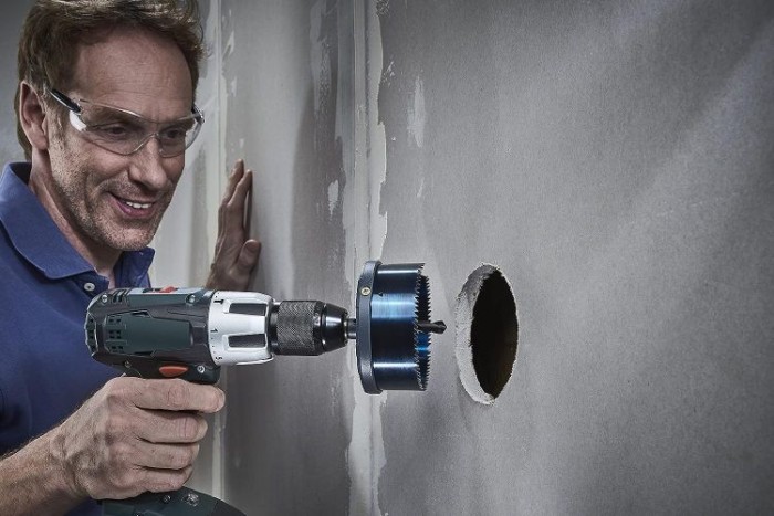 wolfcraft Mehrkranzlochsäge, DM 60-95 mm, mit 5 Schnellwechsel-Einsätzen, Schnitttiefe 33 mm, 2162000