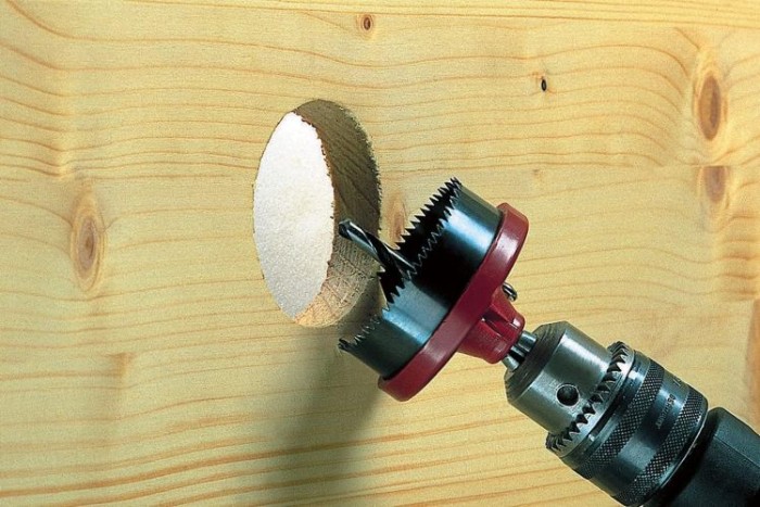 wolfcraft Mehrkranzlochsäge „Professional“, DM 25–62 mm, mit 7 Schnellwechsel-Einsätzen, 2160000