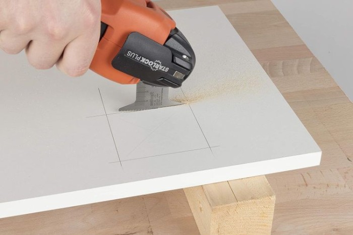 Wolfcraft Tauchsägeblatt „Expert“ HCS, STARLOCK-Aufnahme, Holz, Kunststoff, Gipskarton, 4255000