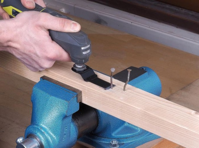 wolfcraft Tauchsägeblatt „PRO“ BiM, Universal-Aufnahme, Holz mit Nägeln, NE-Metalle, 3986000