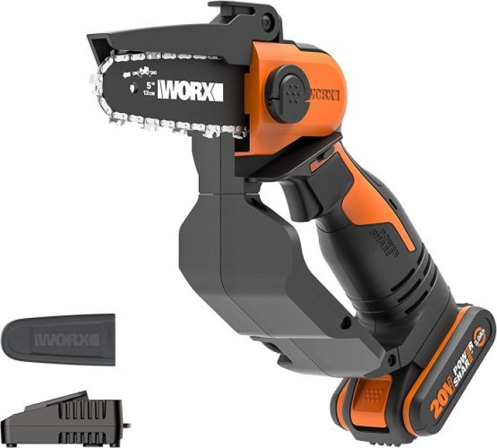 WORX 12cm Akku-Einhand-Astsäge 20V - mit Akku und Ladegerät, WG324E